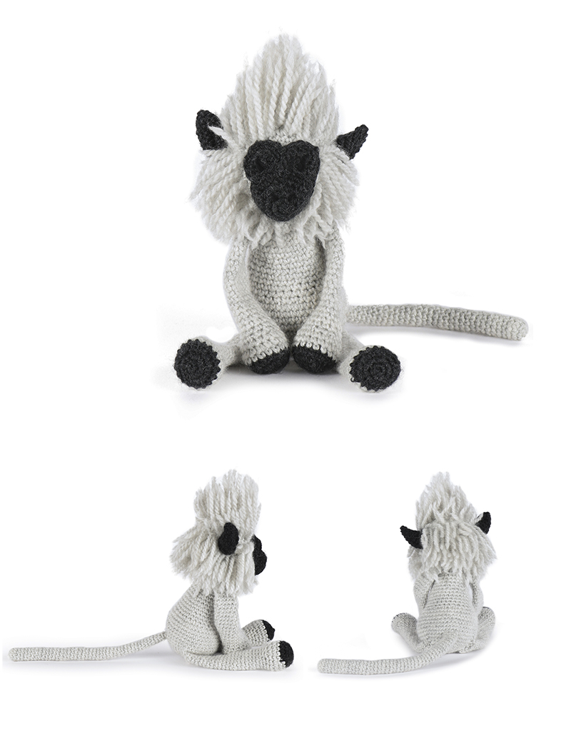 toft ed's animal eli the grey langur amigurumi crochet